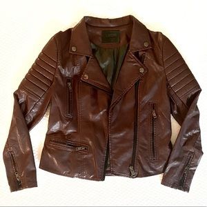 Revolve Vegan Leather Moto Jacket